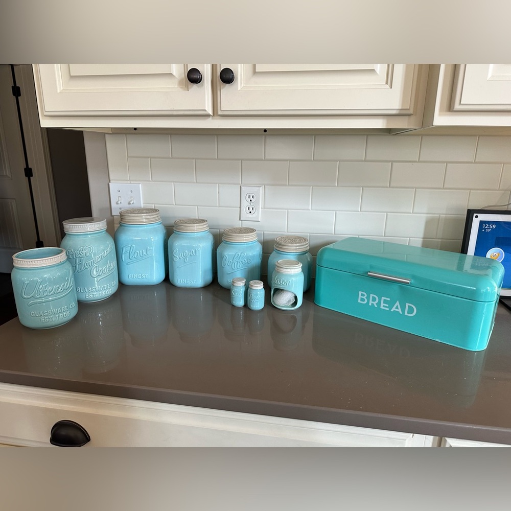 Mason Jar Style Kitchen Set